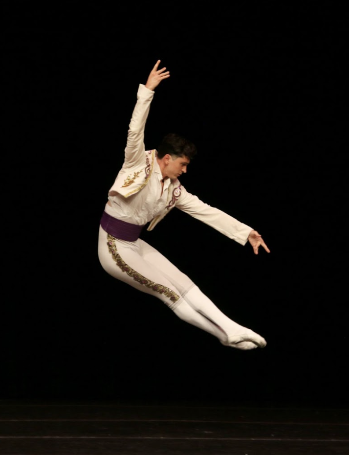 male ballerina jumping